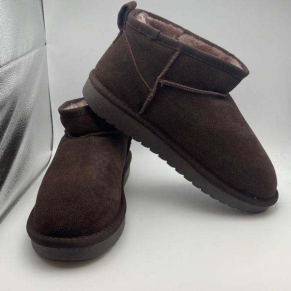 CUSHIONAIRE Women's COZY pull on boot +Memory Foam SIZE 8.5 CHOCOLATE - Picture 6 of 7